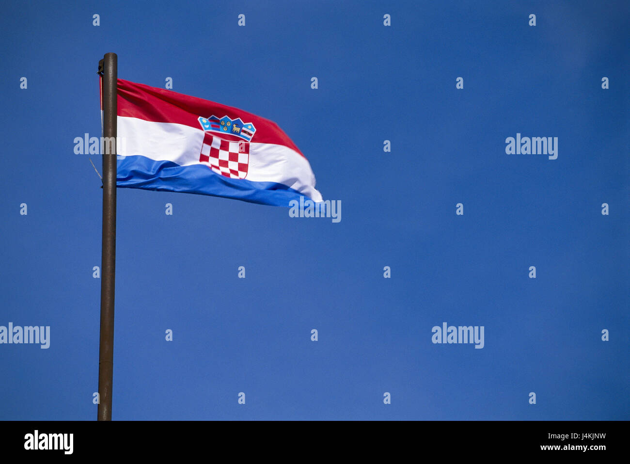 Kroatien, Nationalflagge Europa, Südost-Europa, Balkan-Halbinsel