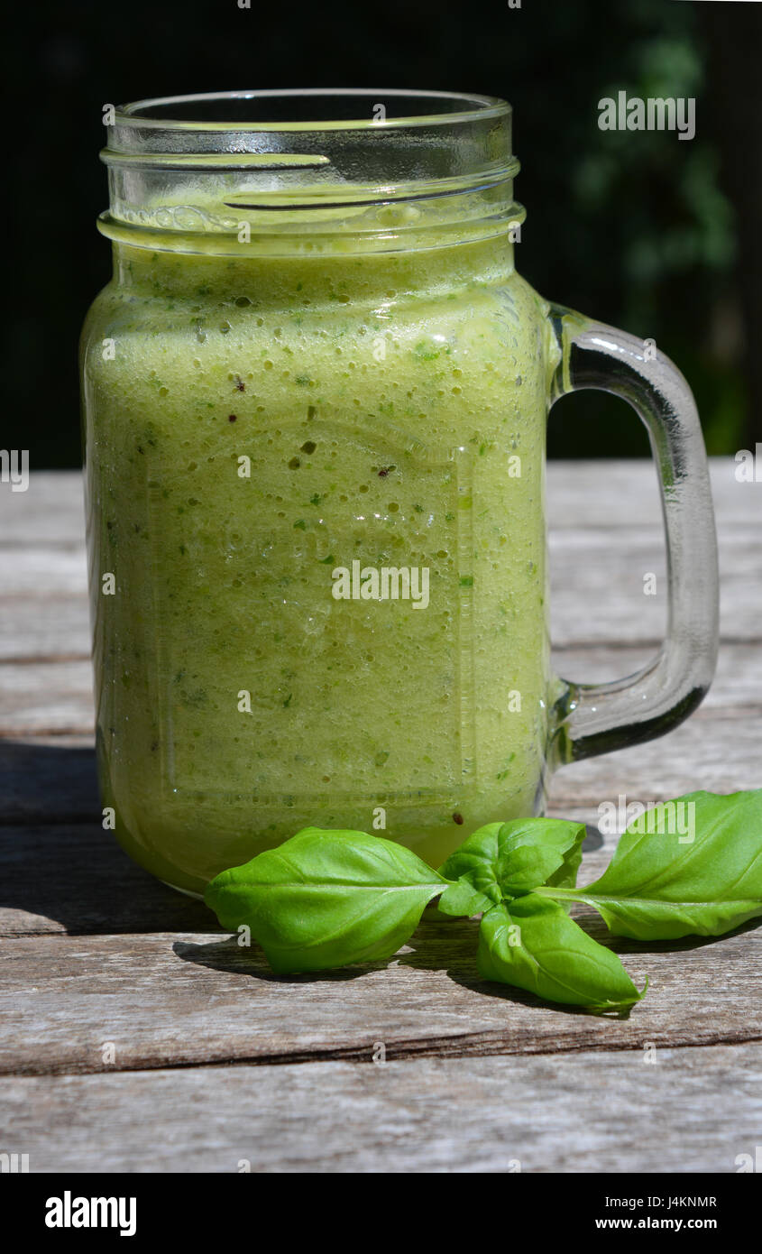Grüne Gemüse smoothie Stockfoto