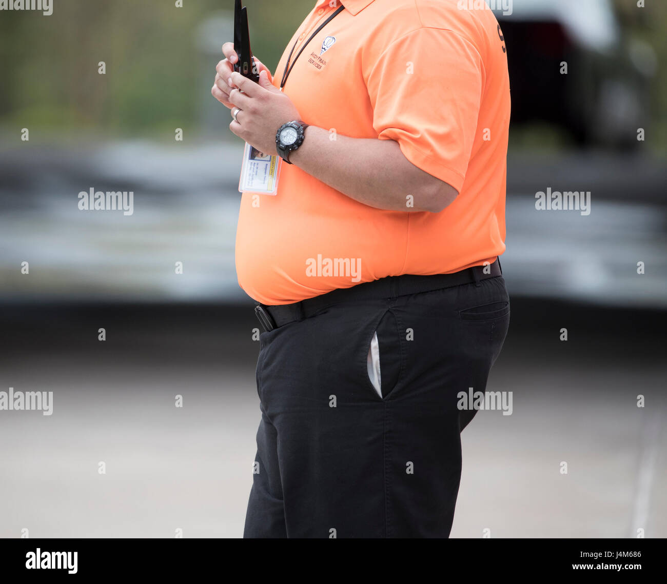 Wachmann in einem Lacrosse-Spiel im High Point Lösungen Stadion in Piscataway, New Jersey Stockfoto