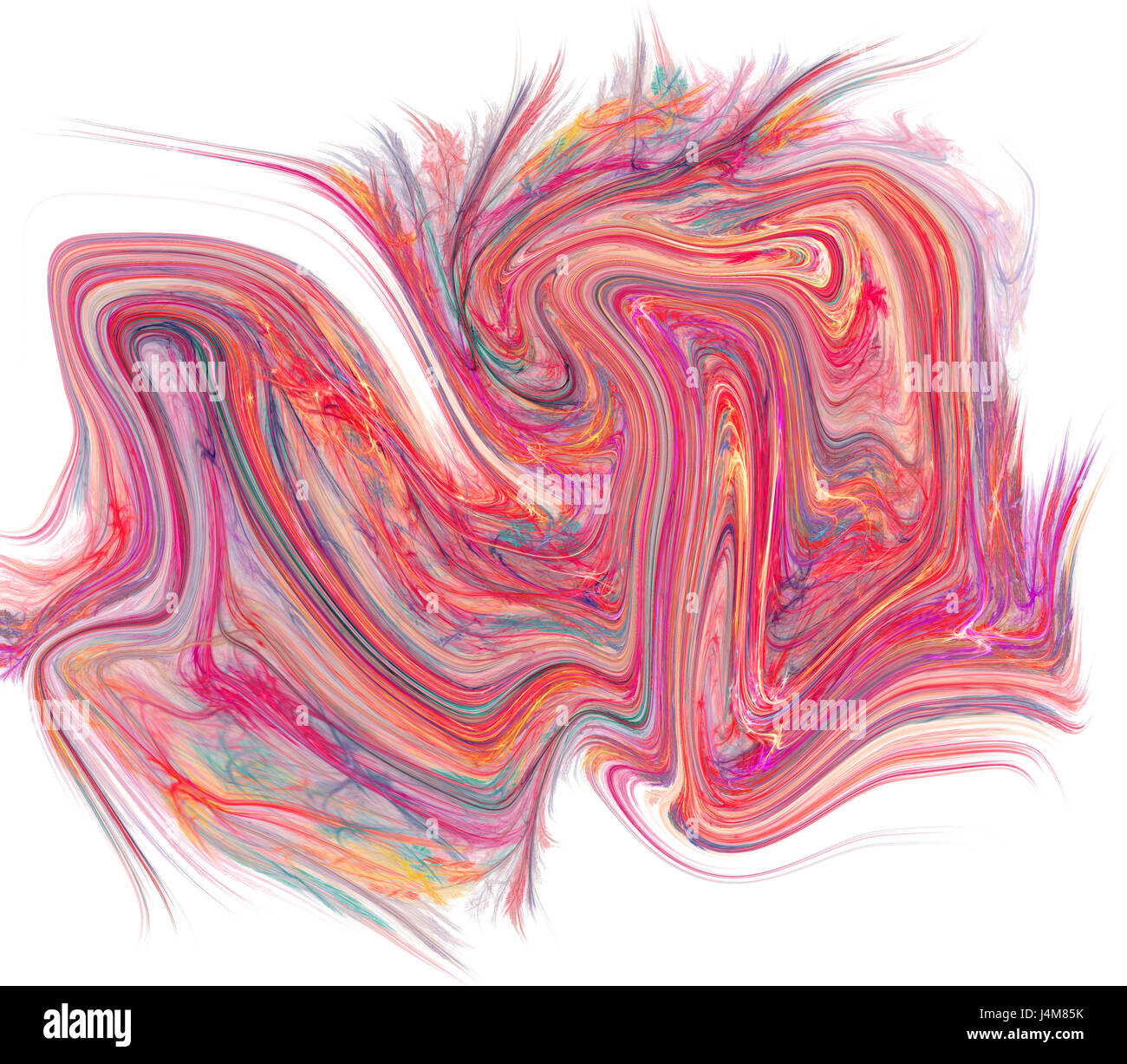 Bunte psychedelische verflüssigte Hintergrund sieht wie Gemälde Stockfoto