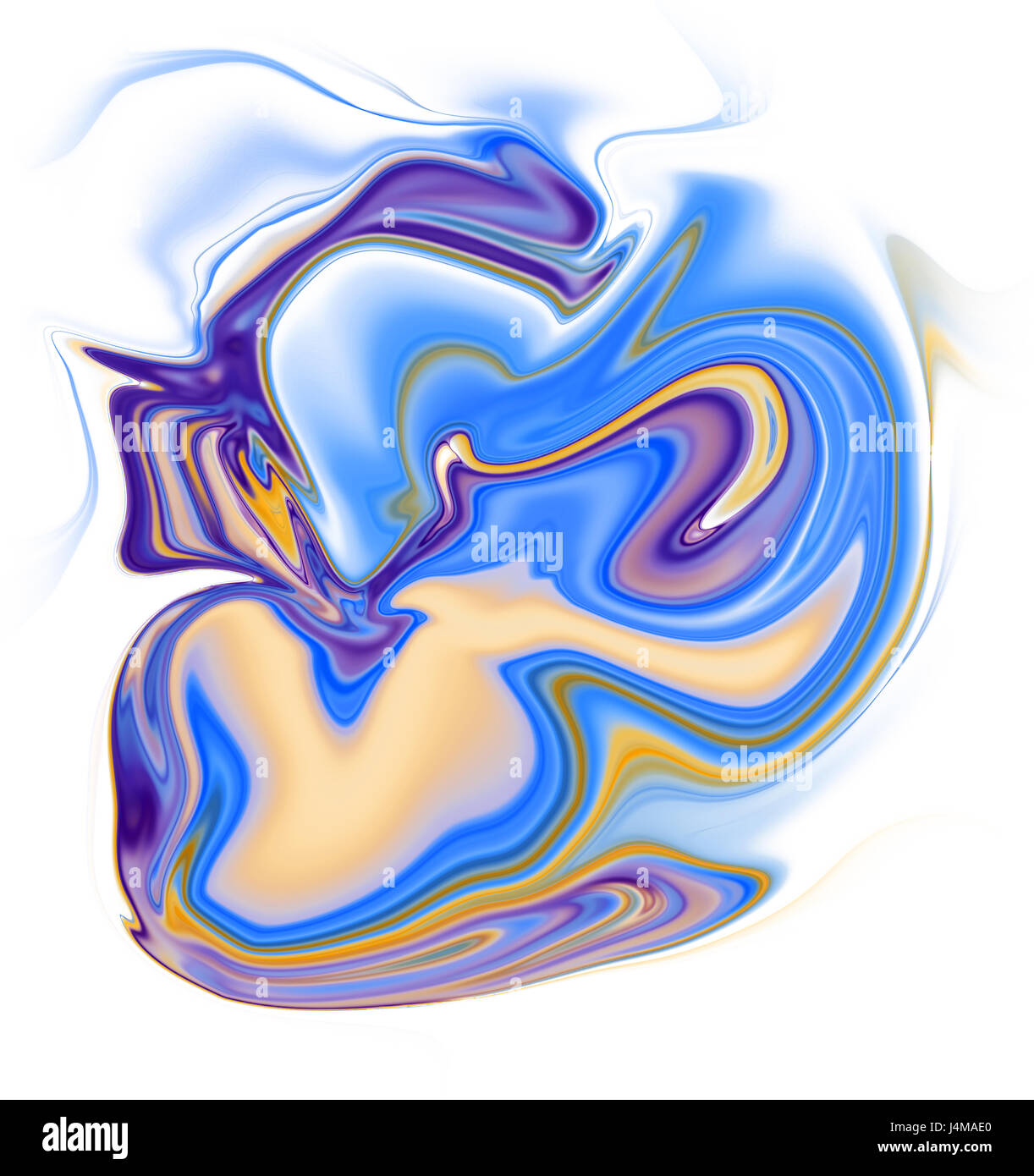 Bunte psychedelische verflüssigte Hintergrund sieht wie Gemälde Stockfoto