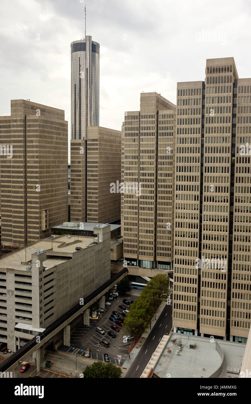 Blick vom Hilton Hotel Downtown Atlanta, Georgia, USA Stockfoto