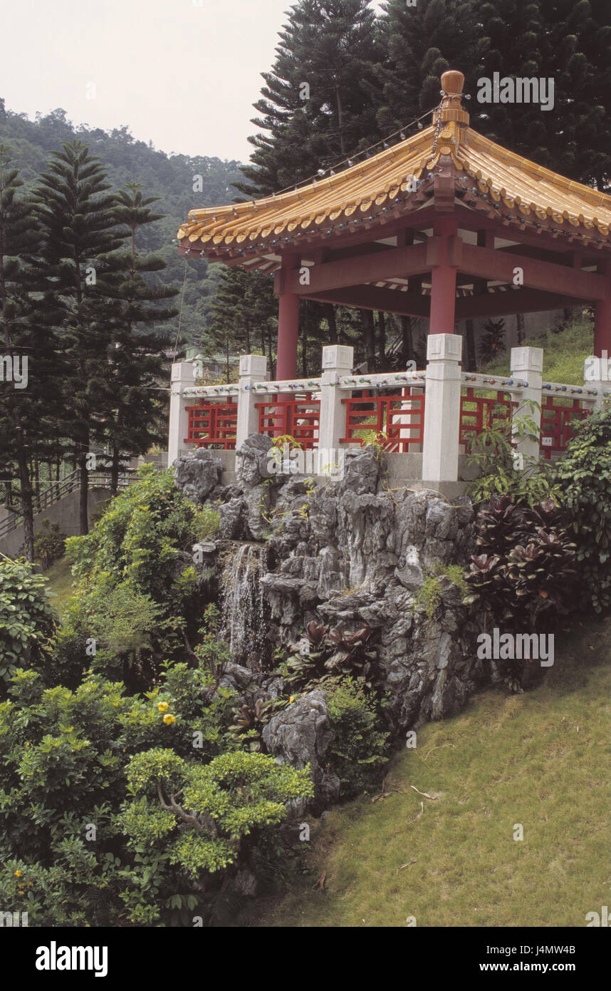 China, Hongkong, neue Terrritories, Urn Friedhof, Tempel Asien, Ostasien, Zhonghua Renmin Gongheguo, Hong Kong, Xianggang, Hsiangkang, Stadt, Stadt, Stadtteil, Sha Tin, glauben, Religion, Friedhof, Urne Standort, Gebäude, Struktur, Architektur, Baustil, in Chinesisch, Ort von Interesse Stockfoto