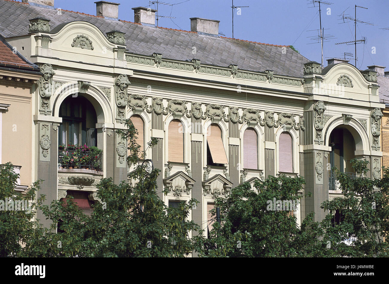 Kroatien, Zagreb, Praska, Haus, Fassade, österreichische Europa, Südost
