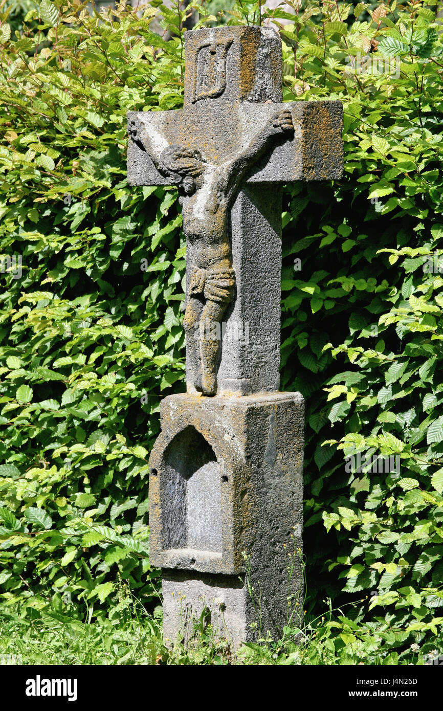 Deutschland, Rheinland-Pfalz, Mayen, Eifelmuseum, Museum park, Basalt ...