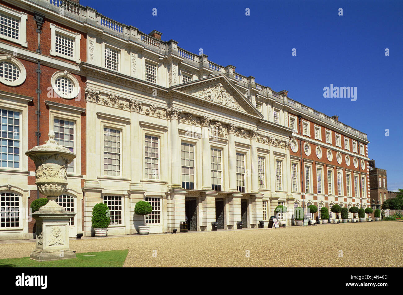 Großbritannien, England, London, Hampton Court Palace, Fassade, Detail, Stockfoto