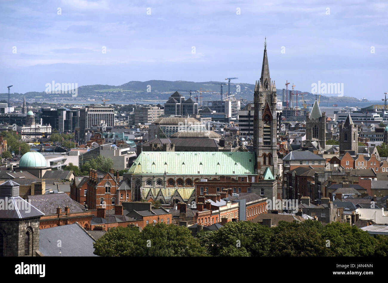 Leinster, Irland Dublin, Blick auf die Stadt, Stockfoto