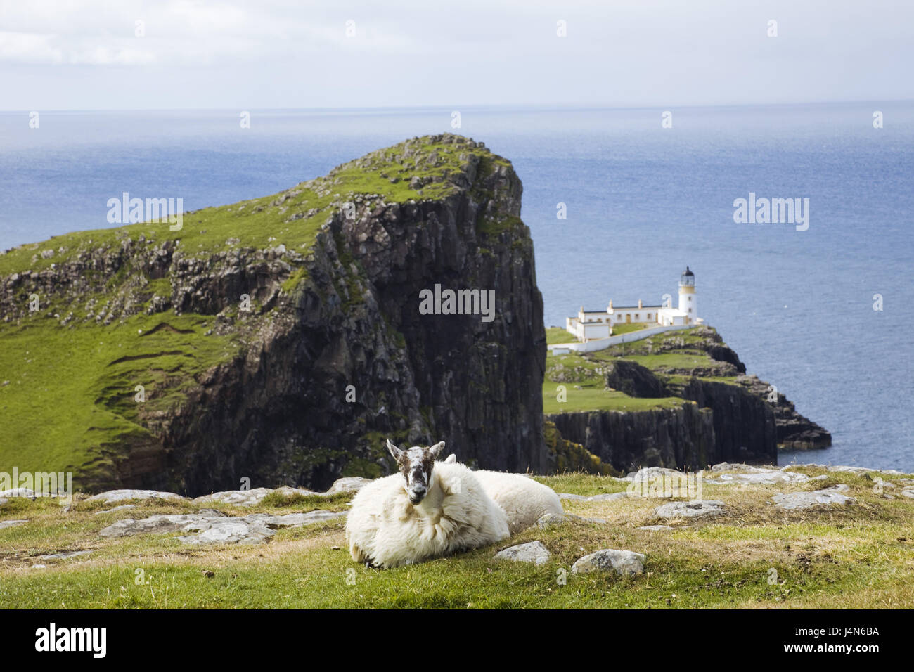 Großbritannien, Schottland, Isle Of Skye, landschaftlich Point Lighthouse, Stockfoto