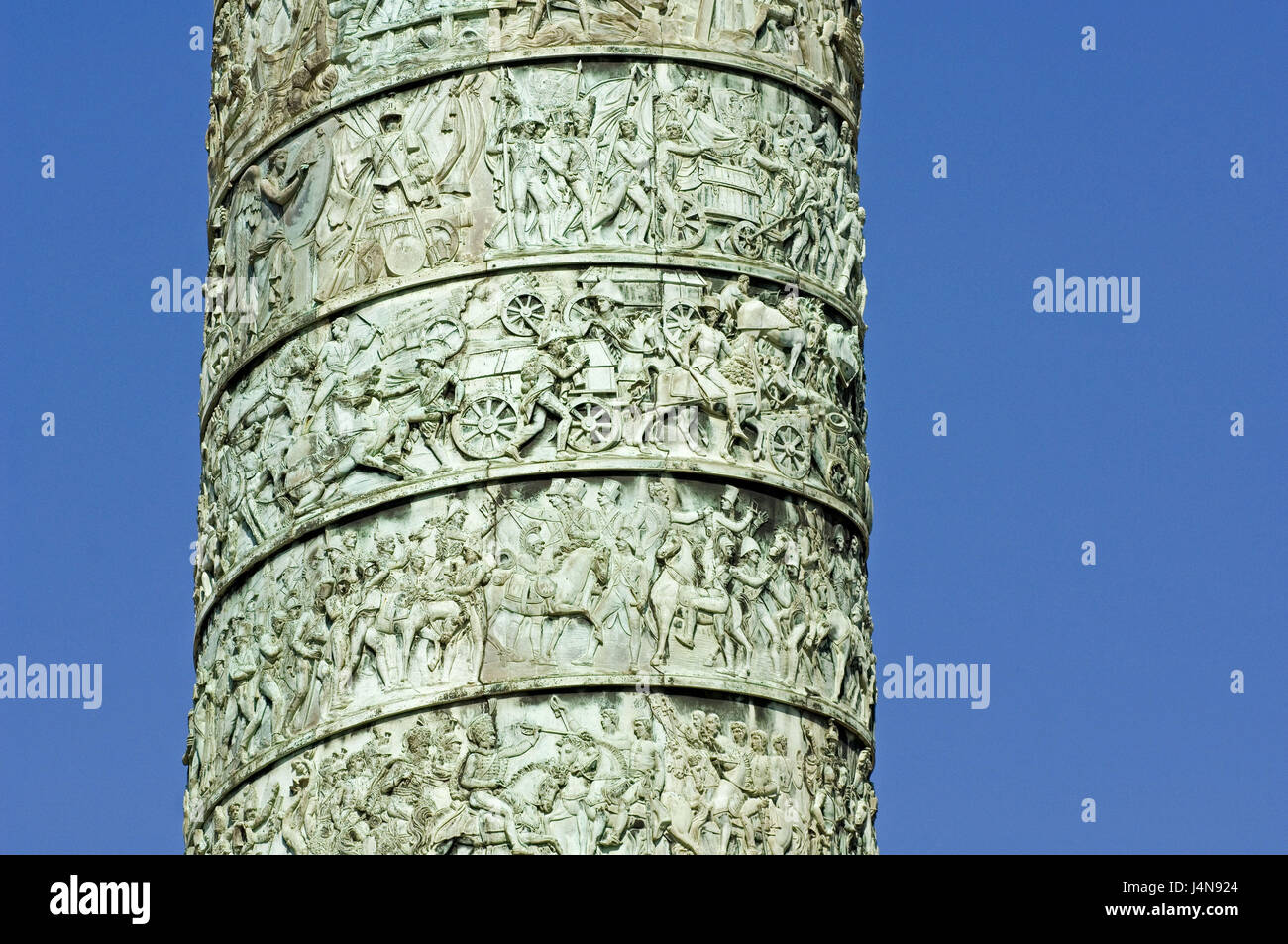 Frankreich, Paris, Place Vendôme, Colonne De La Grande Armee, Nahaufnahme, Stockfoto