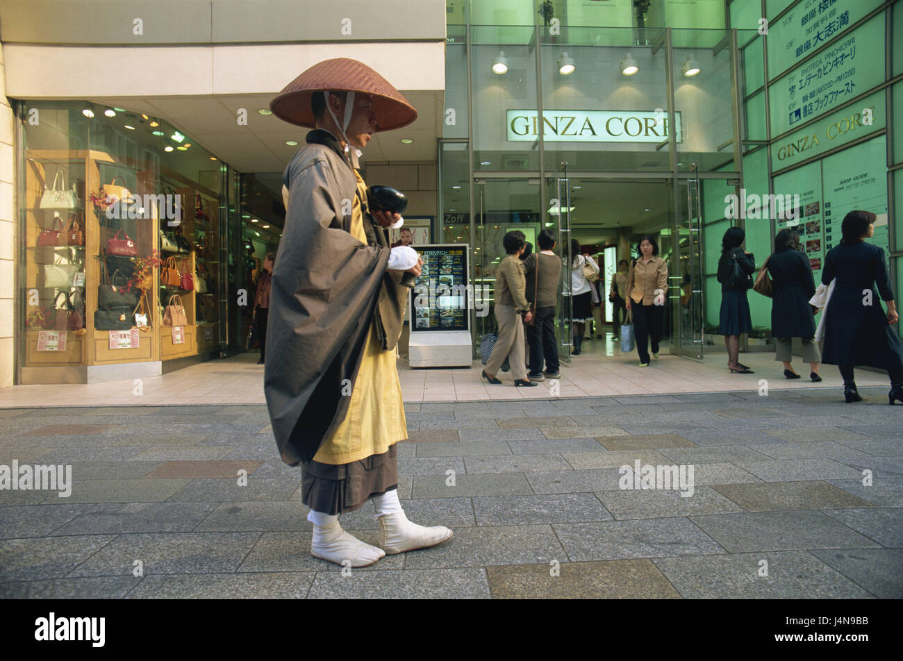 Japan, Honshu, Tokio, Ginza, Mönch, Passanten, Asien, Person, asiatisch ...