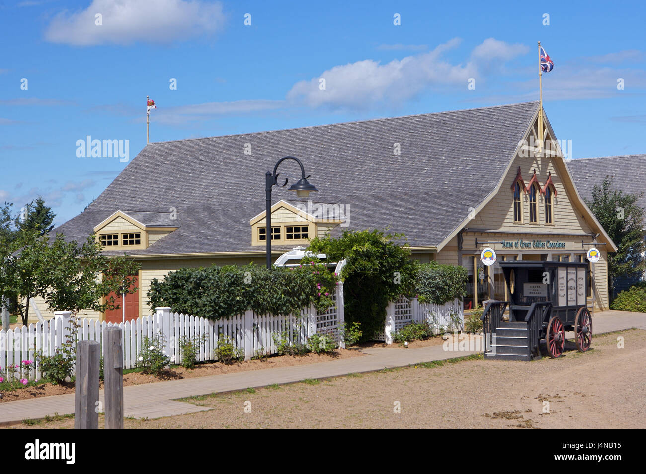 Ziel, Avonlea, "Dorf von Anne of Green Gables", Haus, Beförderung, Cavendish, Prinz Eduard Insel, Kanada, Stockfoto