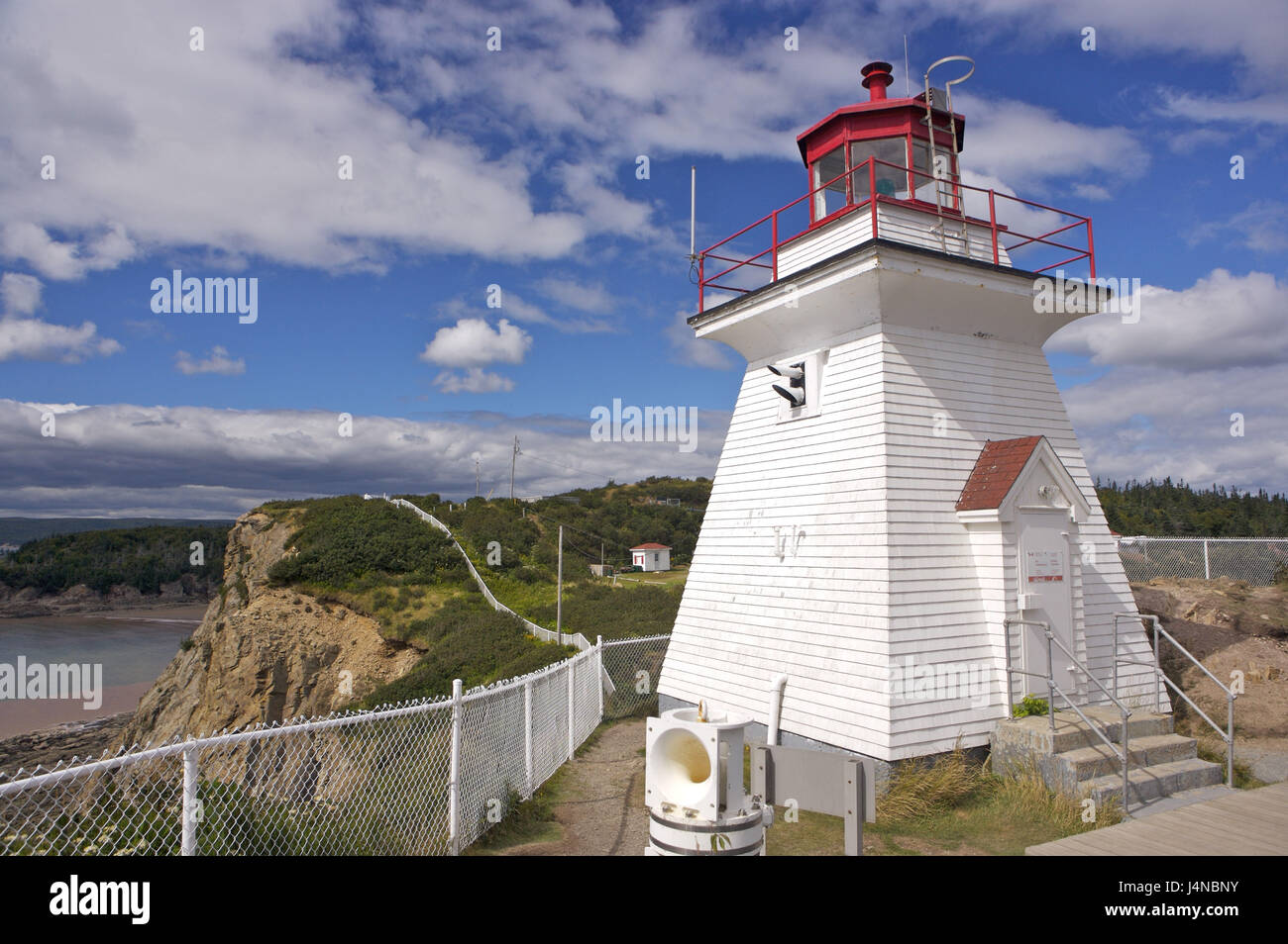 Leuchtturm, Kap ' Wutanfall ', Chignecto Bay, Albert, New Brunswick, Kanada, Stockfoto