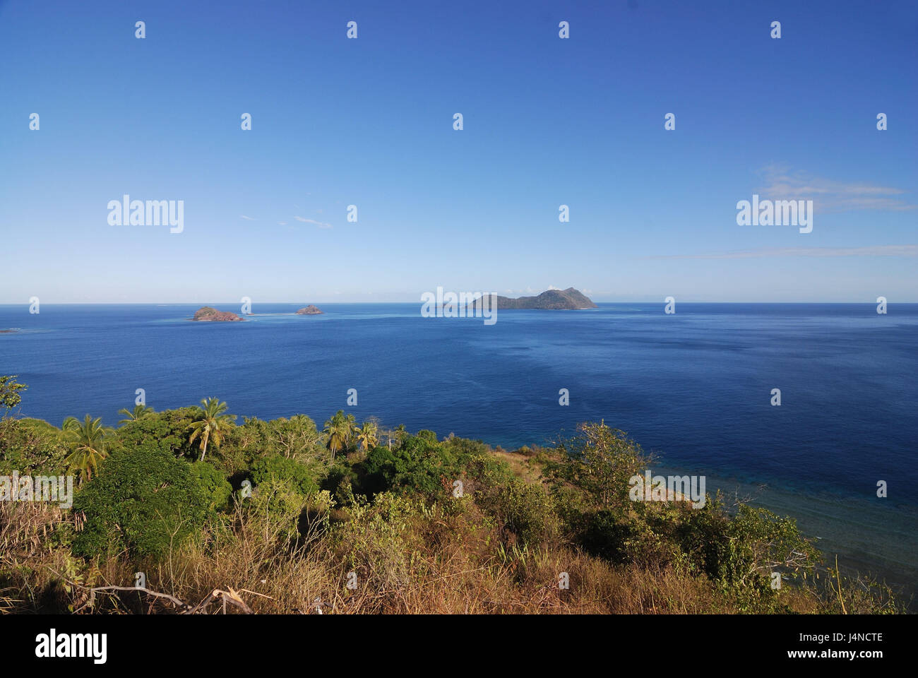 Insel Mayotte, Lage des M'Tzamboro, anzeigen benachbarte Inseln, Indischer Ozean, Stockfoto