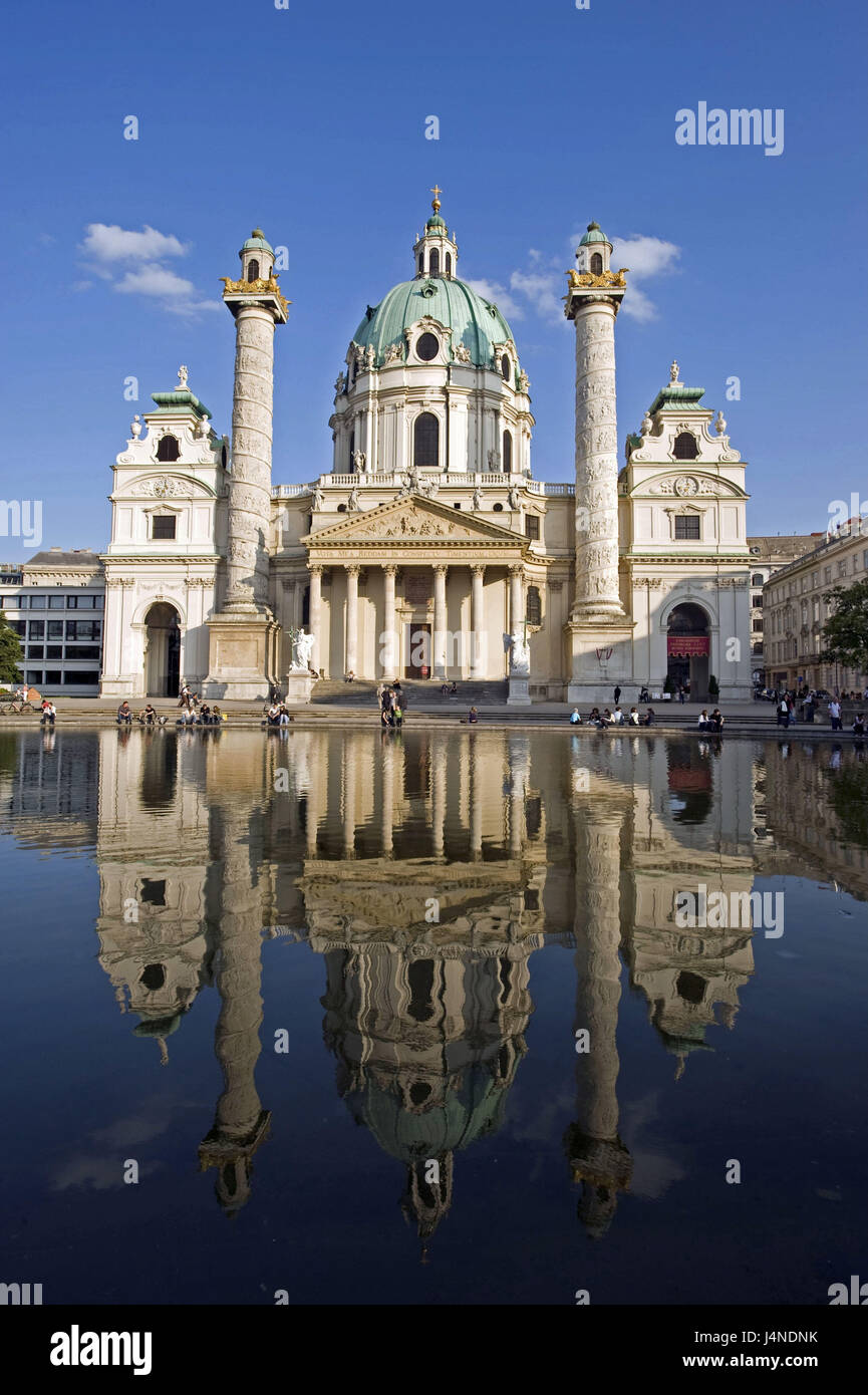 Österreich, Wien, Karl Kirche, Stockfoto