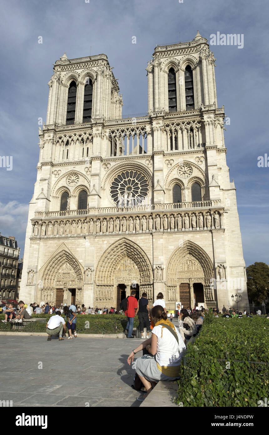 Frankreich, Paris, Ile De La Cite?, Cathedrale Notre-Dame, Stockfoto