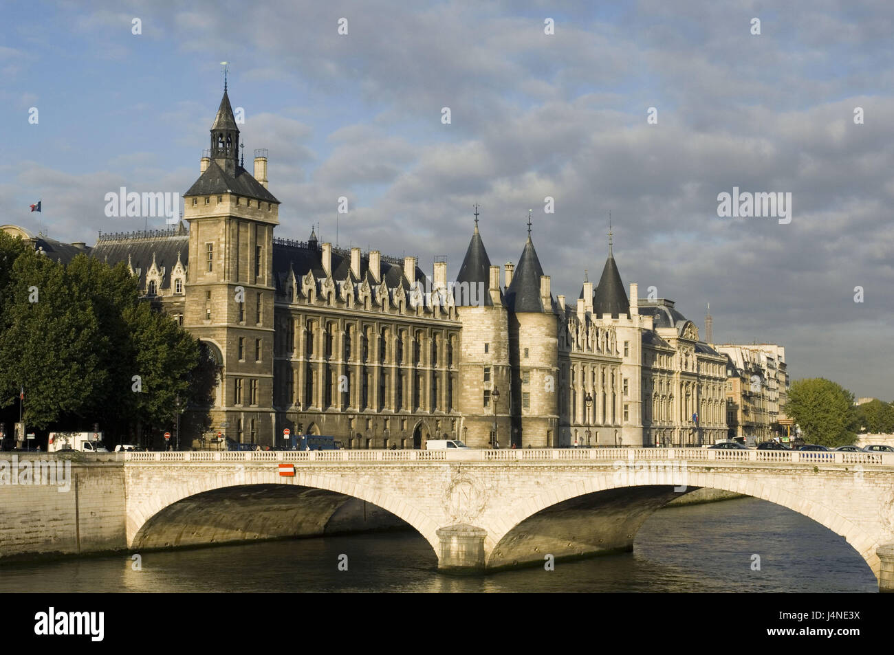 Frankreich, Paris, Pont Autsch Wandel, Conciergerie, Stockfoto