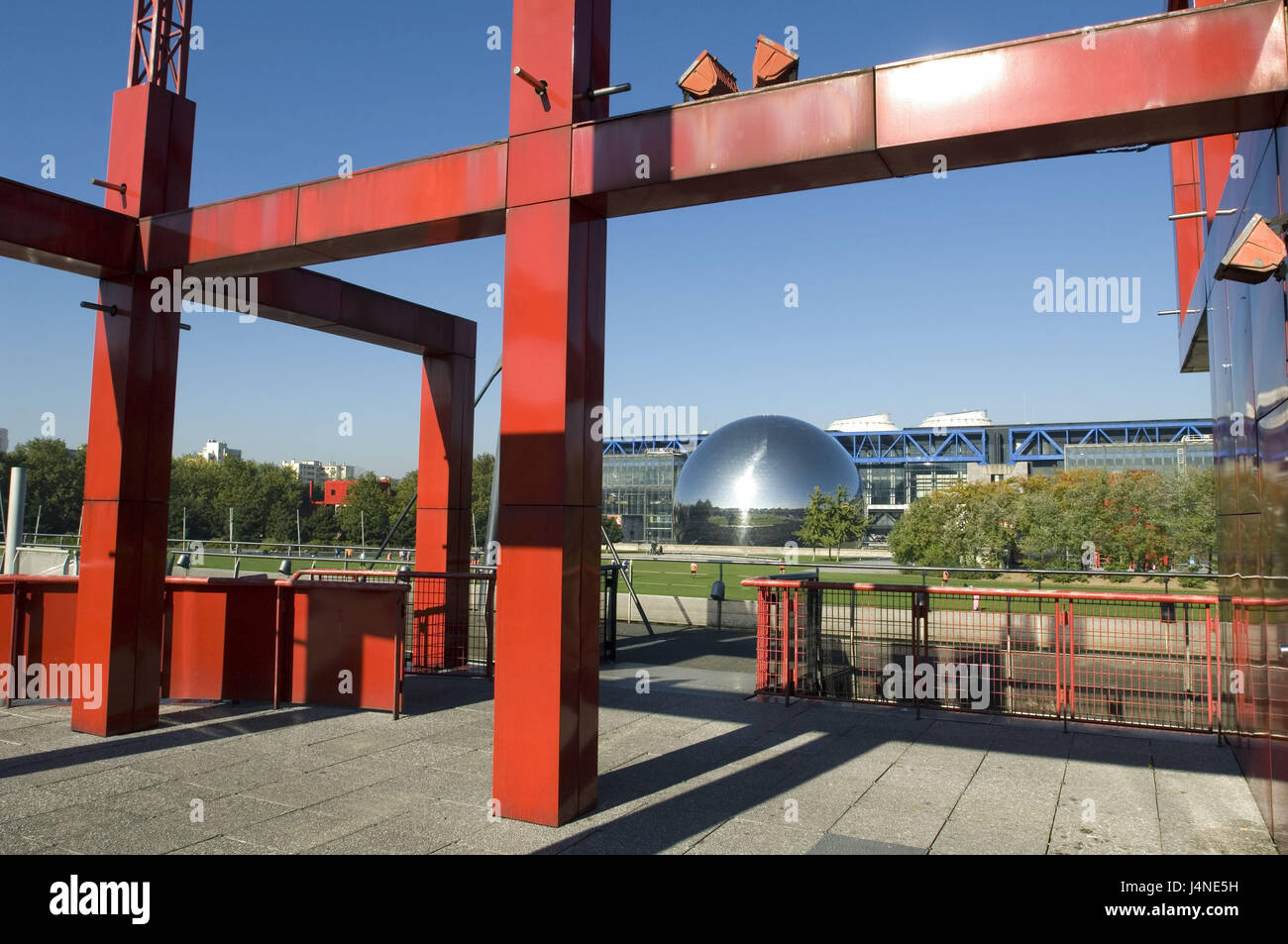 Frankreich, Paris, La Villette, Kugel Kino La Geode, Stockfoto