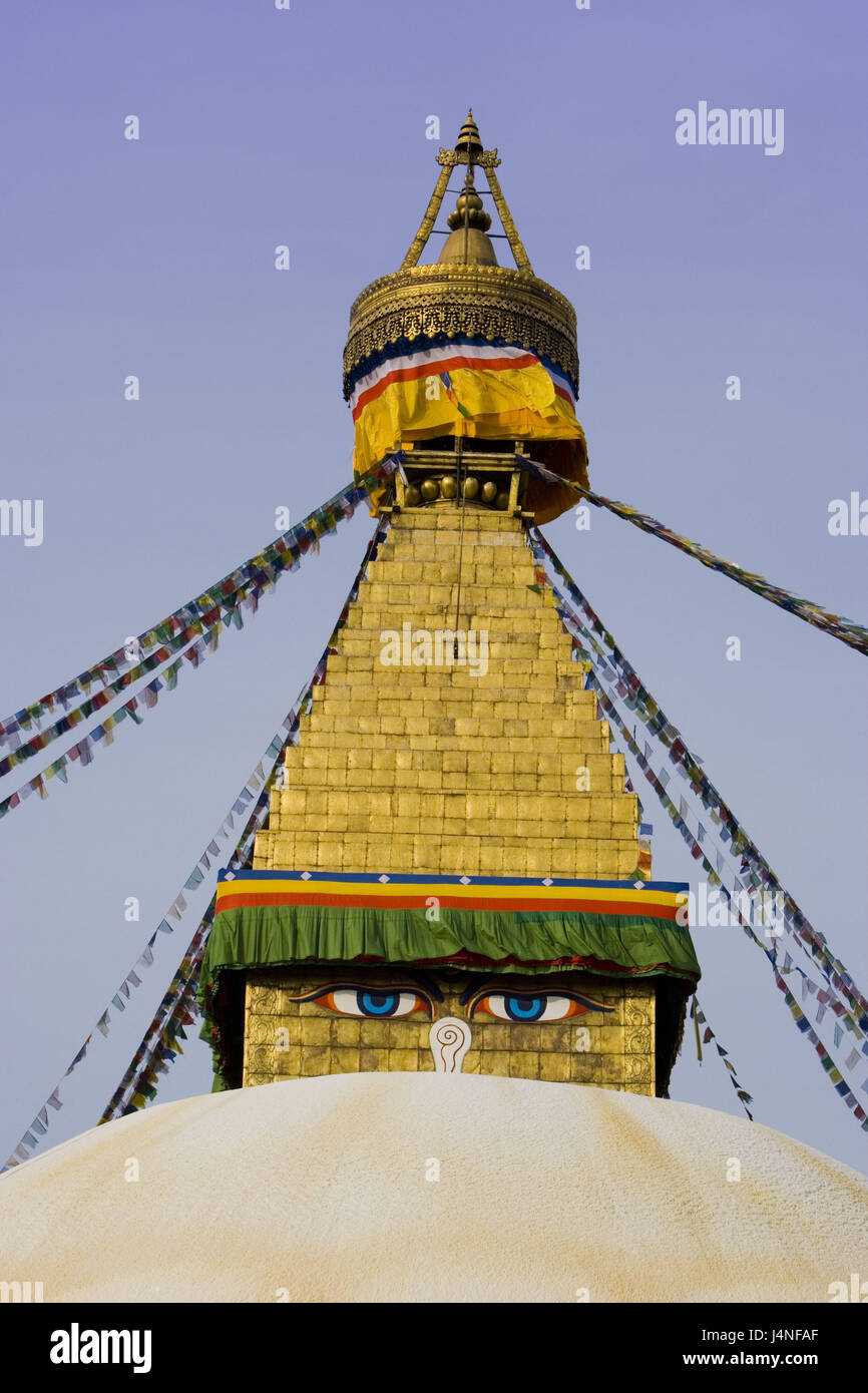 Stupa von Bodnath, Nepal, Stockfoto