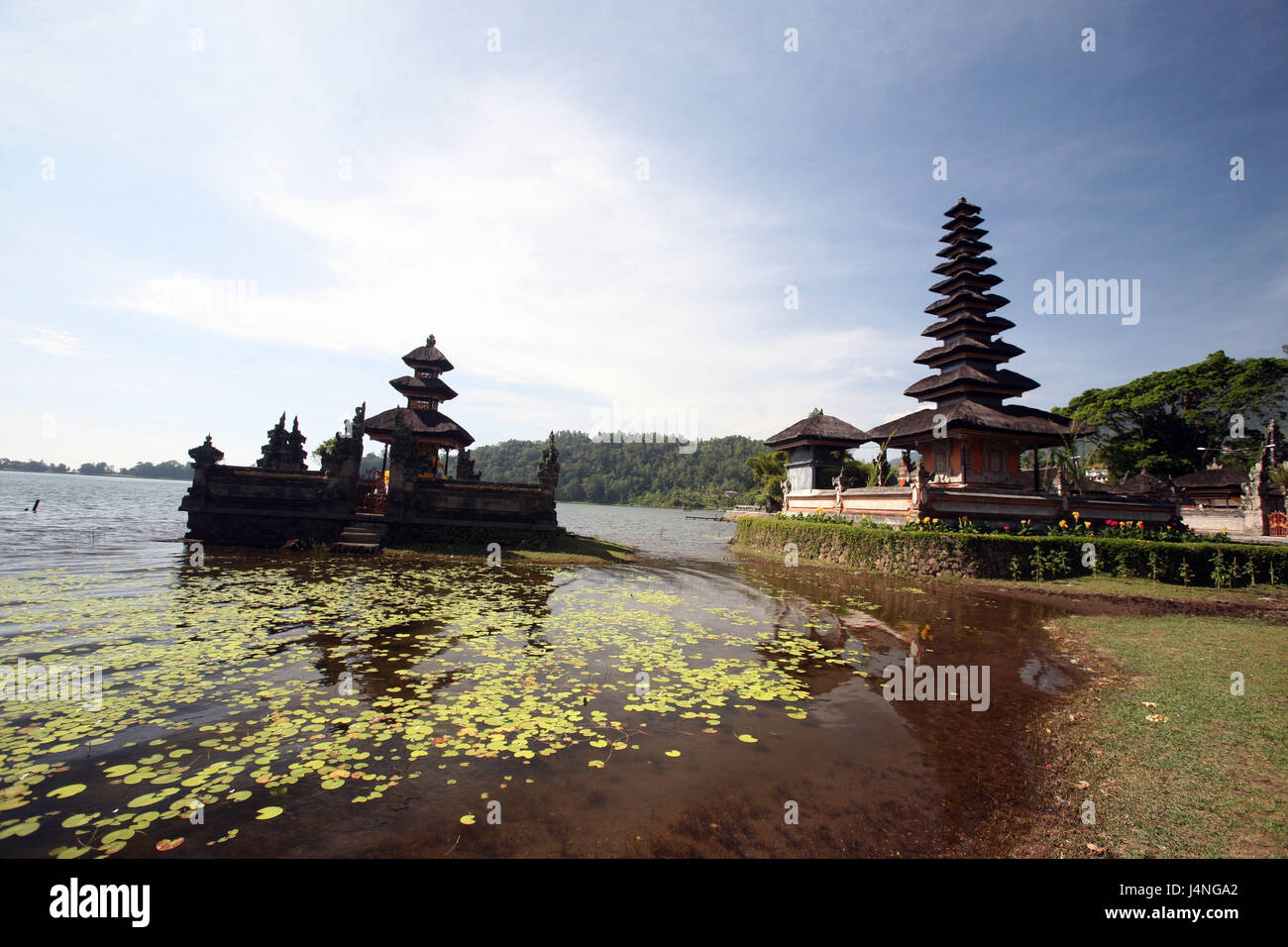 Indonesien, Bali, Insel, Bratansee, Bratan, See, Landschaft, Pura Ulun Danu, Tempel, Natur, Stockfoto