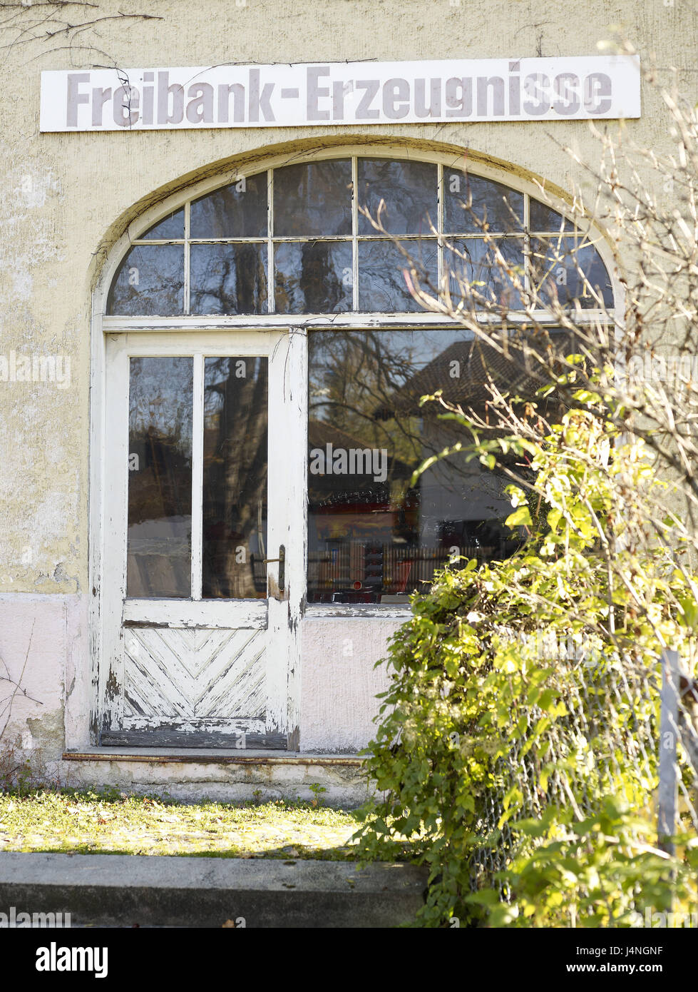 Gebäude, alte, Ausfahrt, billigfleisch Zähler, Stockfoto
