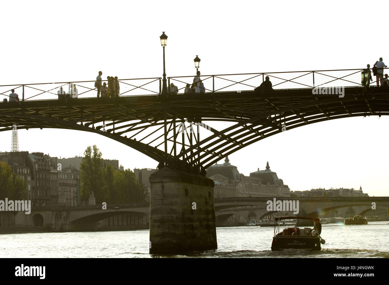 Frankreich, Paris, seine, Pont des Arts, Stockfoto