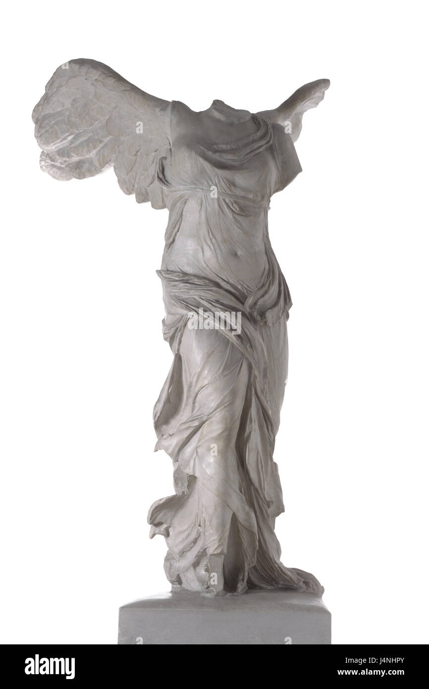 Statue, "Nike von Samothrake", Kunst, Skulptur, Freis Platte, Skulptur, Marmorstatue, Stockfoto