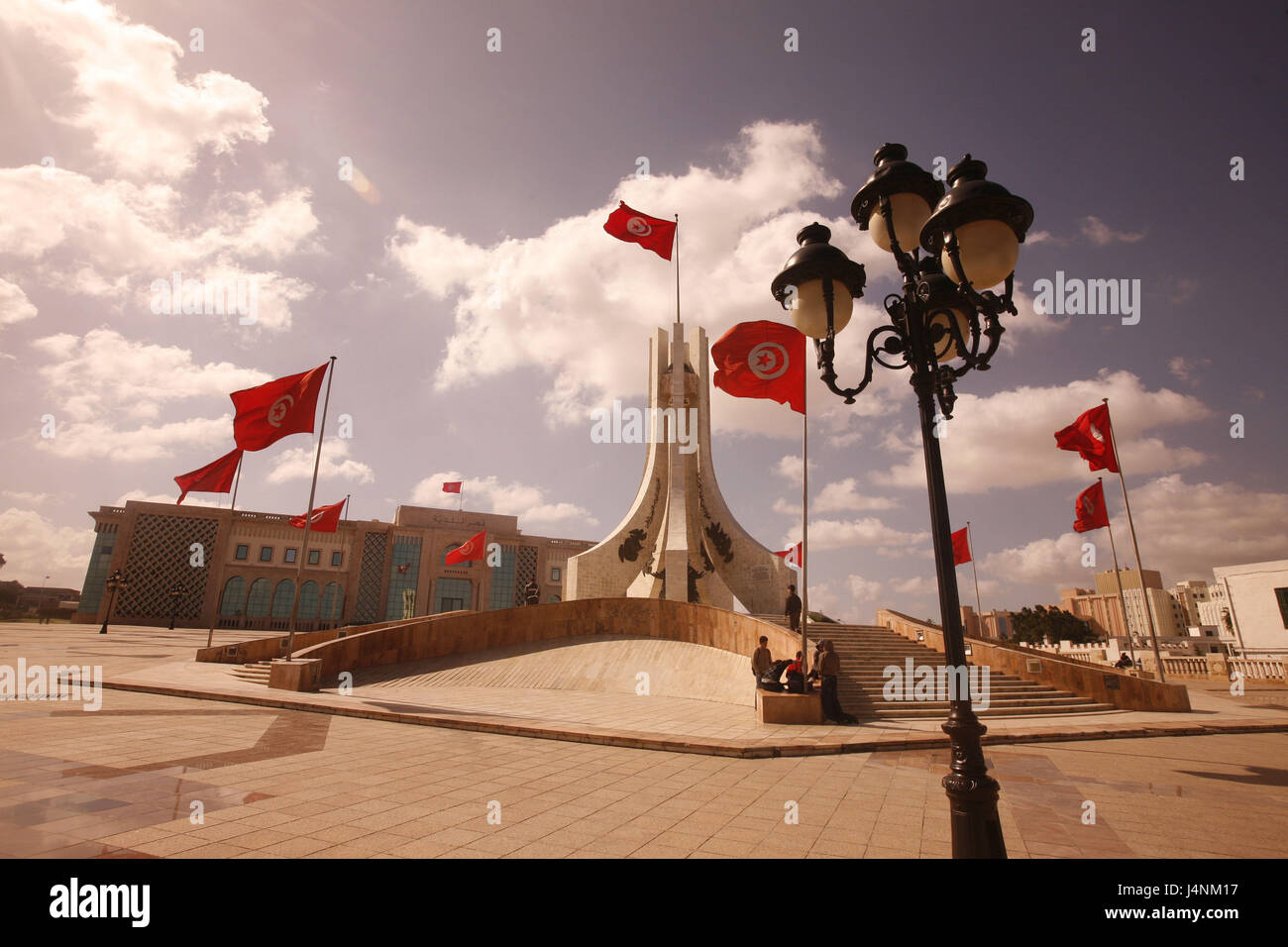 Tunesien, Tunis, Place De La Kasbah, Denkmal, Regierungsgebäude, Stockfoto