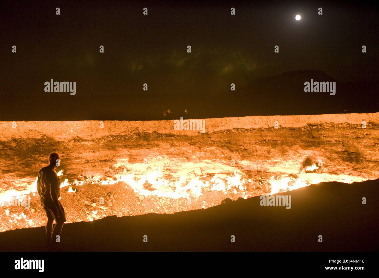Darvaza Gas Krater, Turkmenistan, Stockfoto
