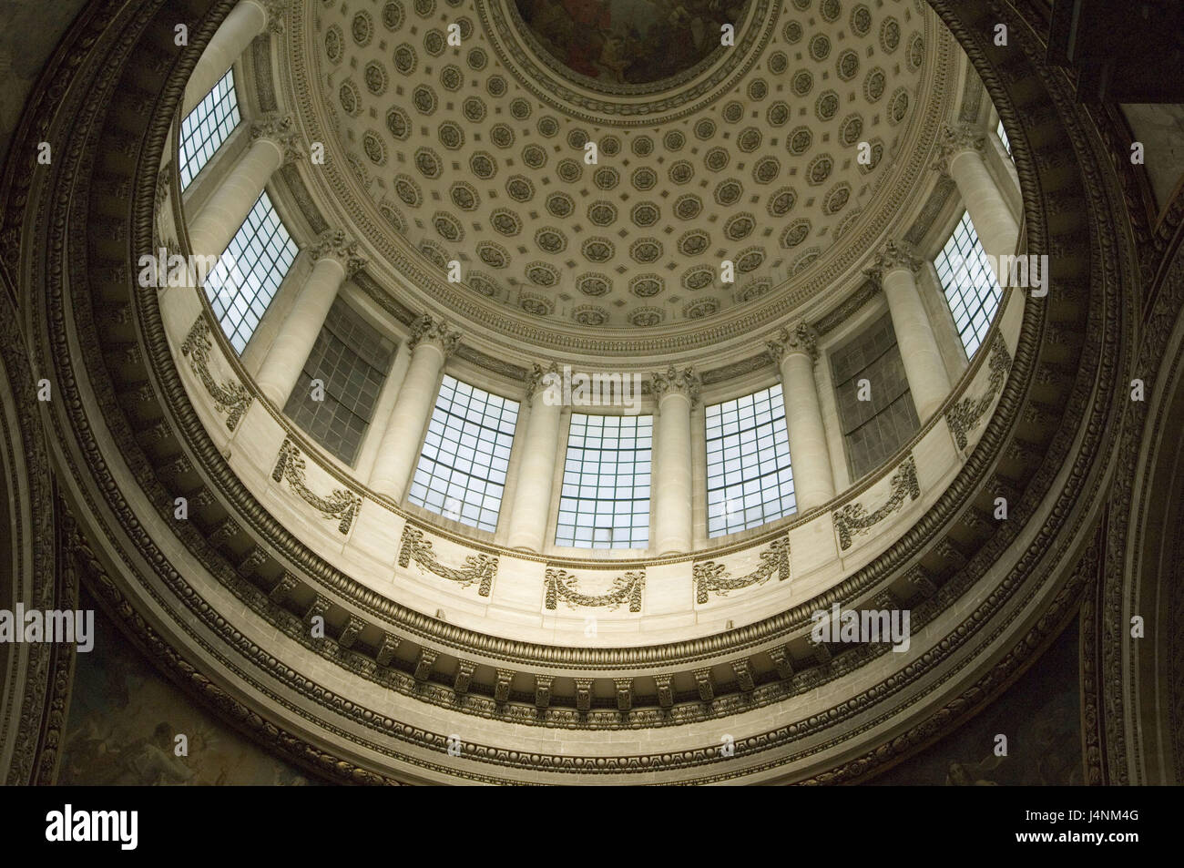 Frankreich, Paris, Pantheon, Kuppel, von unten, Stockfoto