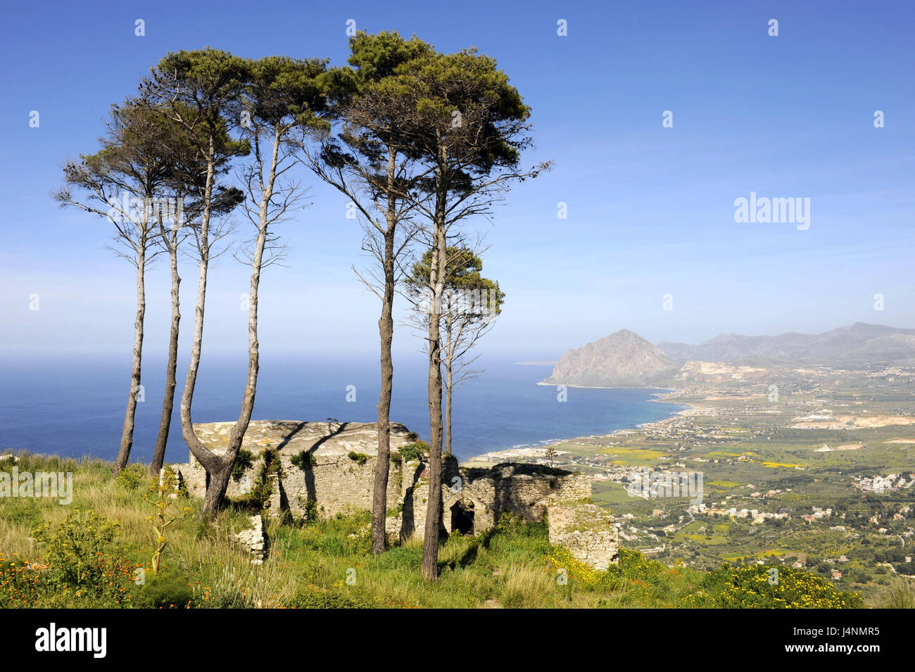 Italien, Insel Sizilien, Capo San Vito, anzeigen, Stockfoto