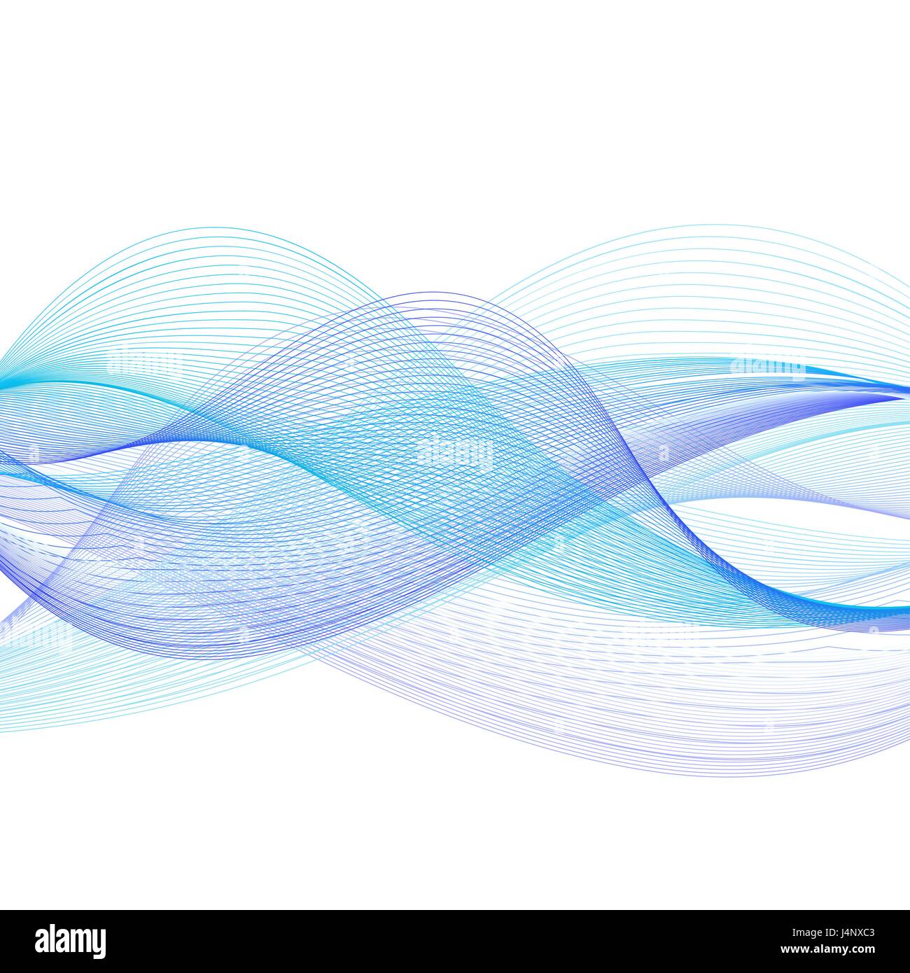 Vektor Grafik Welle auf weißem Hintergrund. Vorlage für Poster, Banner, Design und Verpackung Stock Vektor