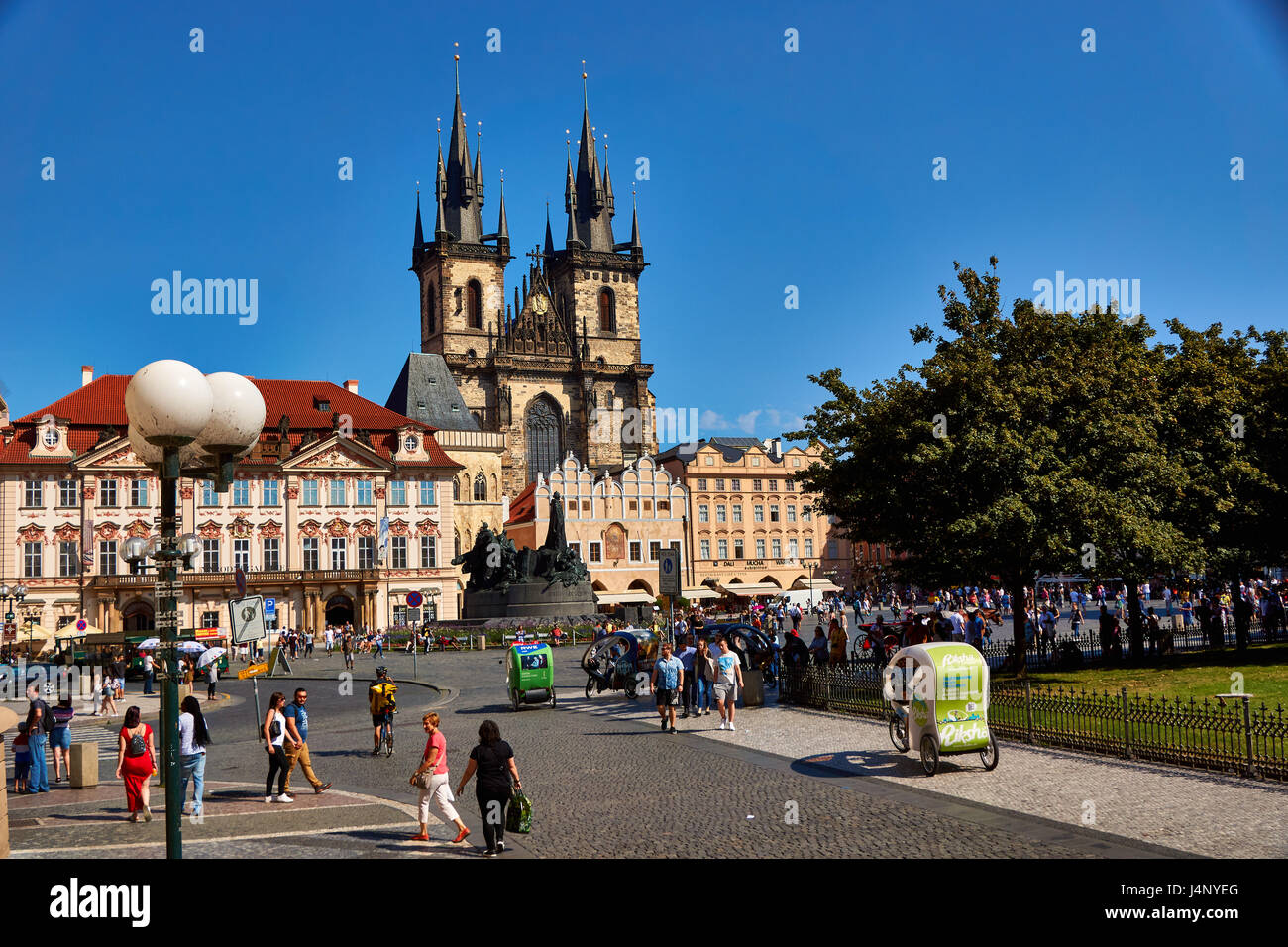 Church of Our Lady vor Tein, Kostel Matky Boží Před Týnem Prag Tschechien Stockfoto