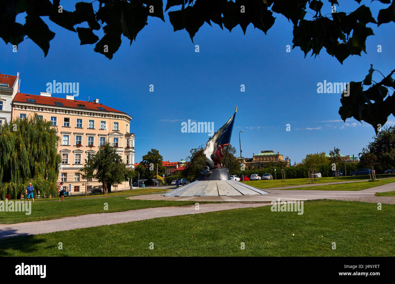Widerstand Bewegung Memorial, dem zweiten Weltkrieg Pomník II. Odboje Prag Tschechien Stockfoto