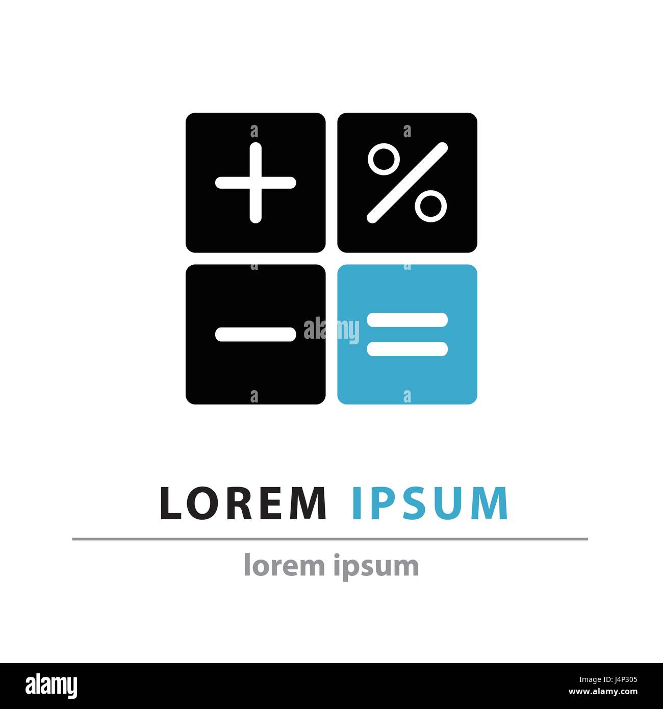 BusinessLogo. Plus, minusSymbole Alamy