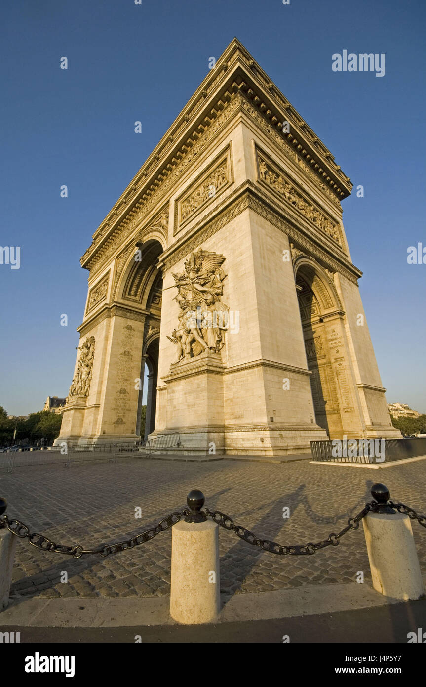 Frankreich, Paris, Place Charles de Gaulle, Arc de Triomphe, Stockfoto