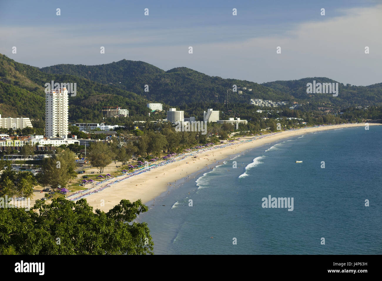 Thailand, Phuket, Karon Beach, Übersicht, Stockfoto
