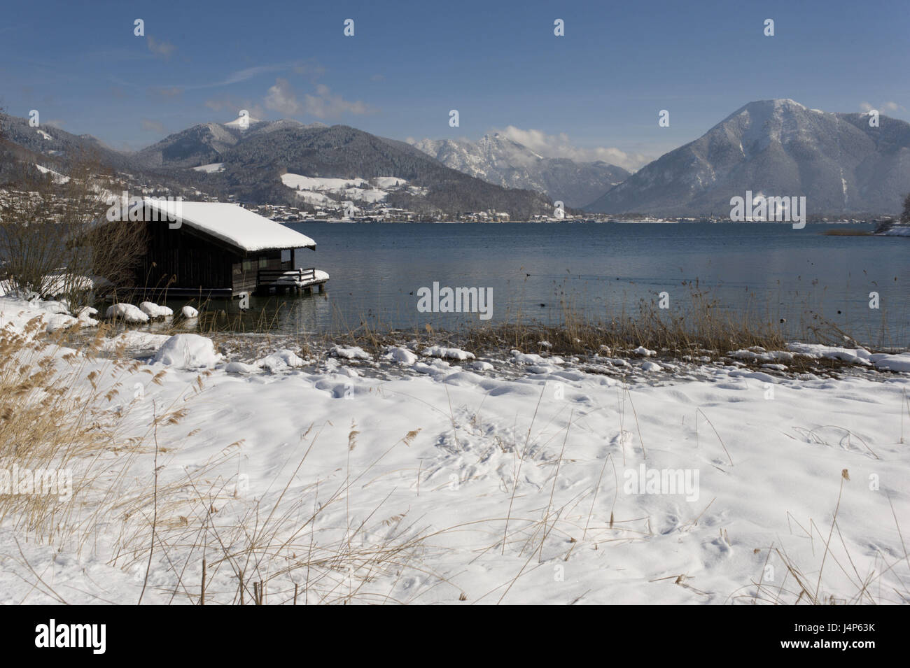 Deutschland, Bayern, Tegernsee, Winter, Stockfoto