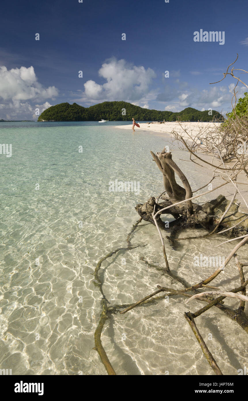 Palau, Rock Island, Long Beach, Strand, Tourismus, Stockfoto