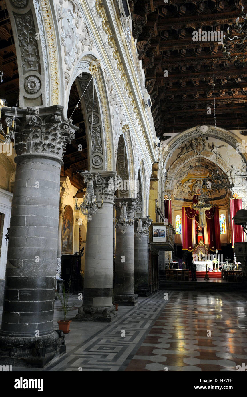 Italien, Insel Sizilien, Enna, Kathedrale, innen geschossen, Detail, Stockfoto