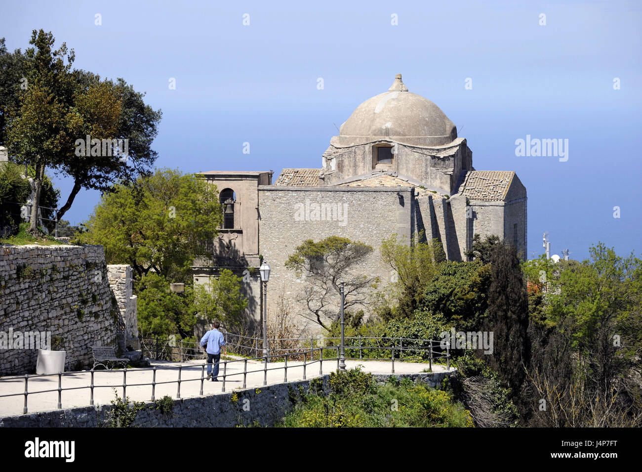 Italien, Insel Sizilien, Erice, Suche, Kirche, Tourismus, Stockfoto