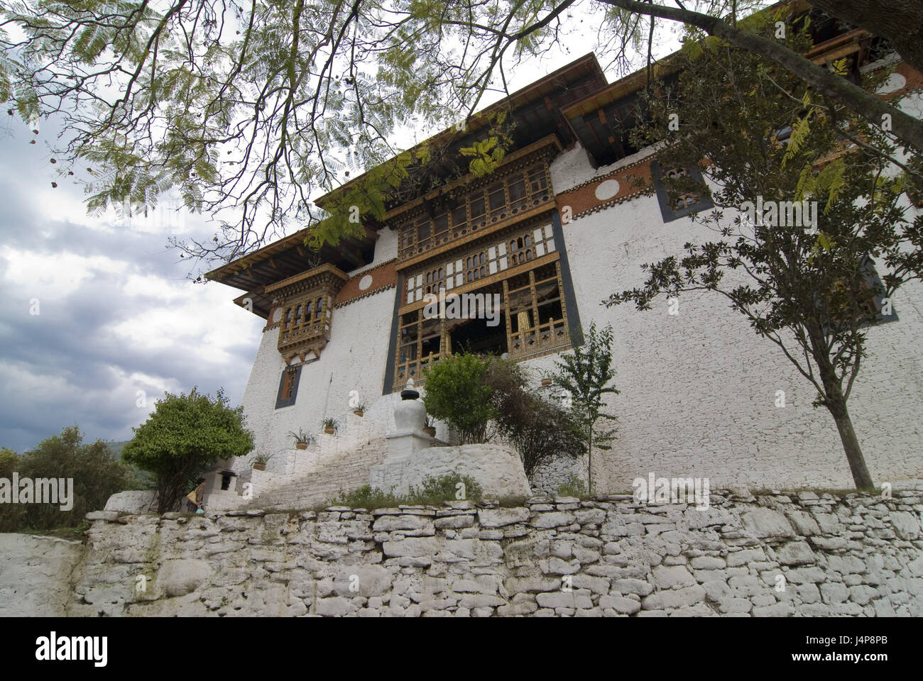 Dzong, Burg, Punakha, Bhutan, Stockfoto