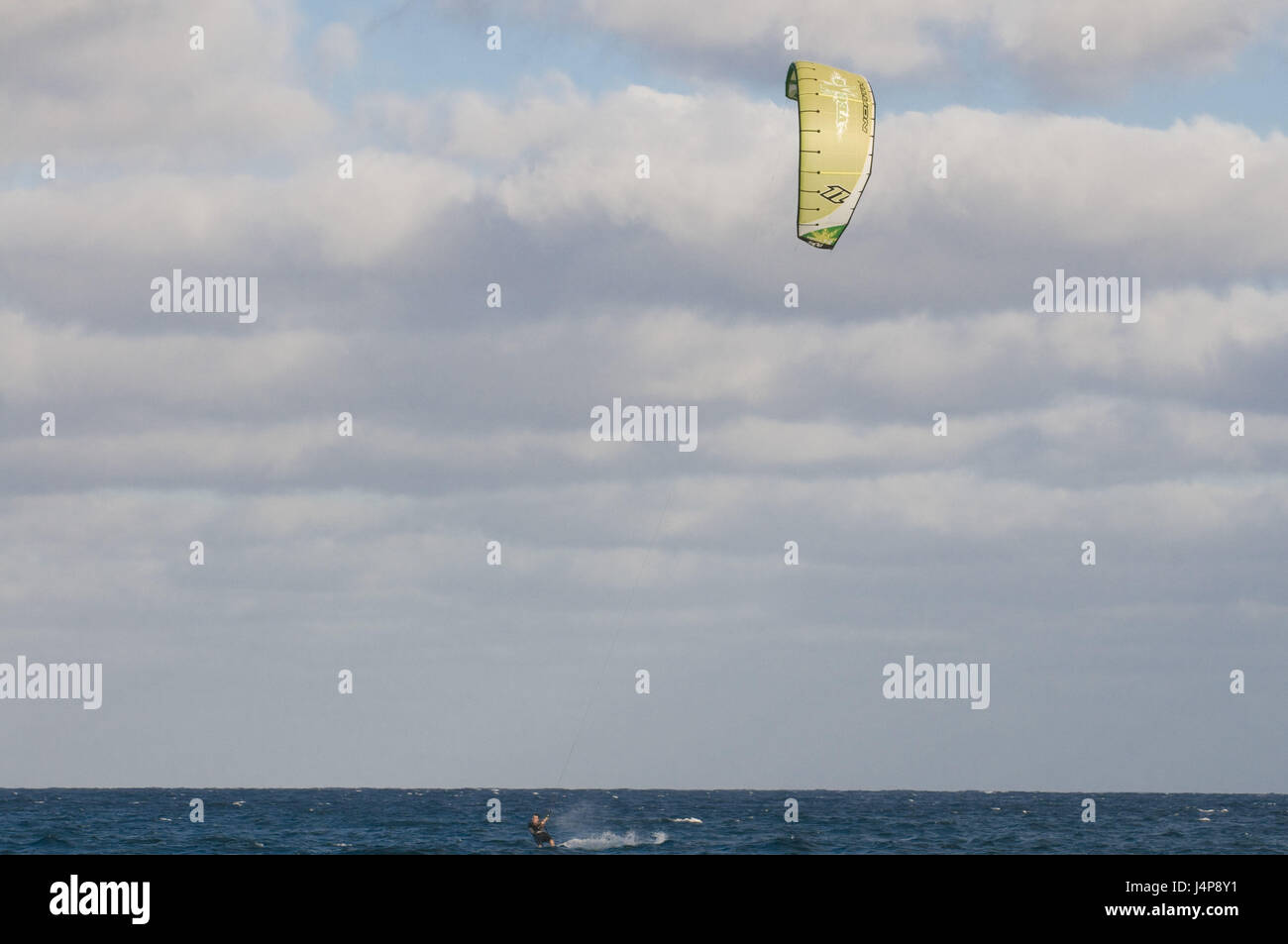 Kitesurfer, Meer, Santa Maria, Sal, Kapverden, Stockfoto