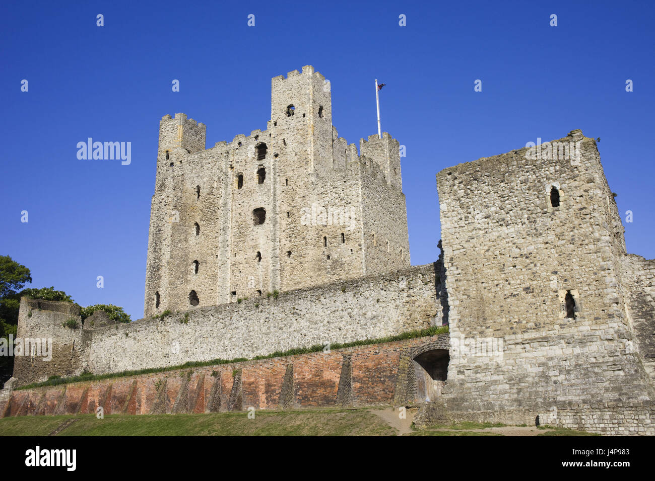 Großbritannien, England, Kent, Rochester, Rochester Castle, Stockfoto
