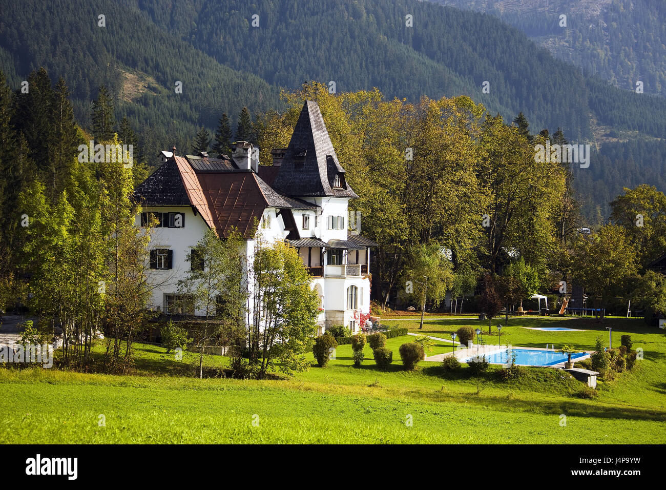 Österreich, Gosau, Wohnhaus, Stockfoto