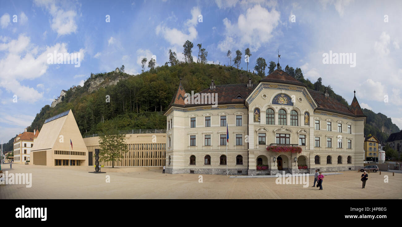 Liechtenstein, Vaduz, Landesverwaltung, Stockfoto