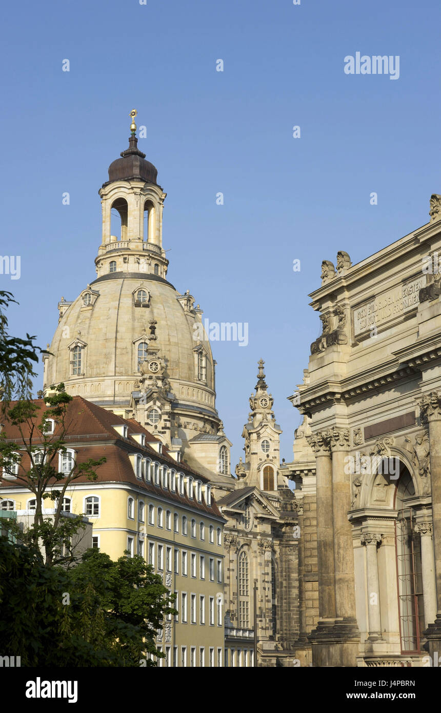 Deutschland, Sachsen, Dresden, Altstadt, Frauenkirche, dome, Stockfoto