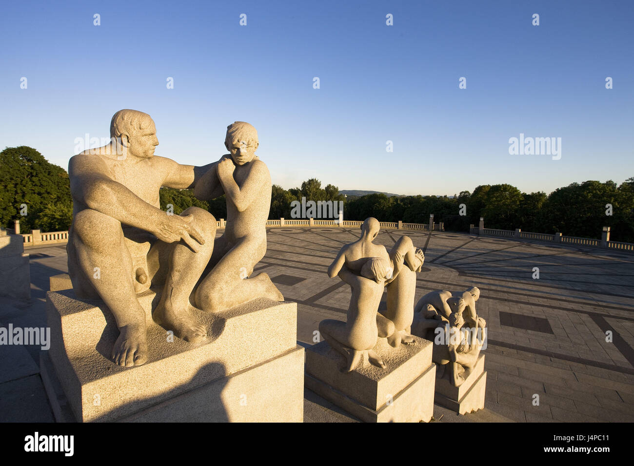 Norwegen, Oslo, Frognerpark, Viegland Anlage, Skulpturen, Stockfoto