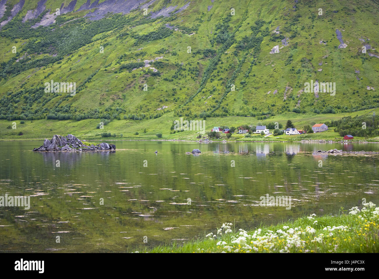 Norwegen, Lofoten, Landschaft, Ort, Stockfoto