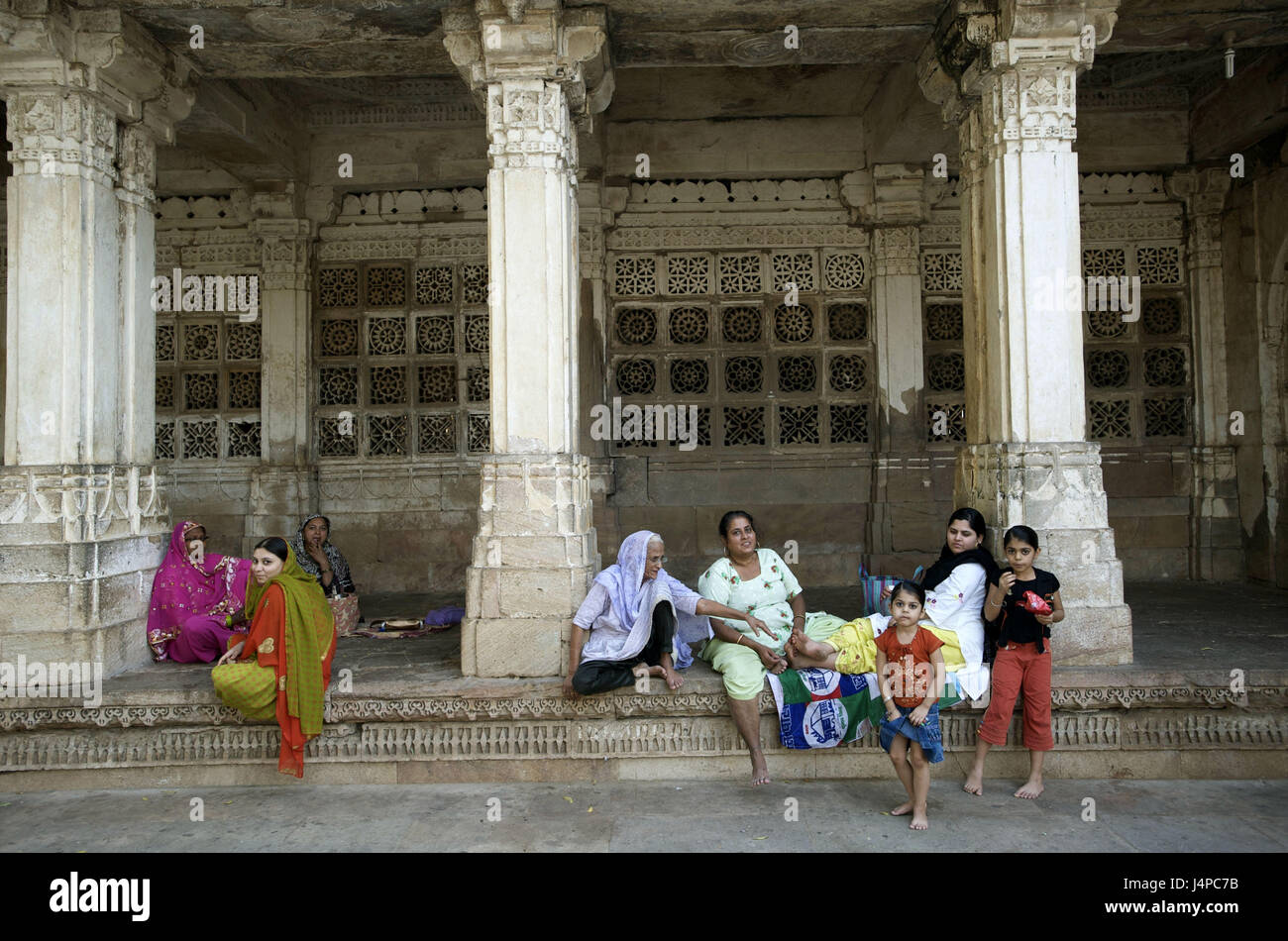 Indien, Gujarat, Ahmedabad, Sarkhej, Stockfoto