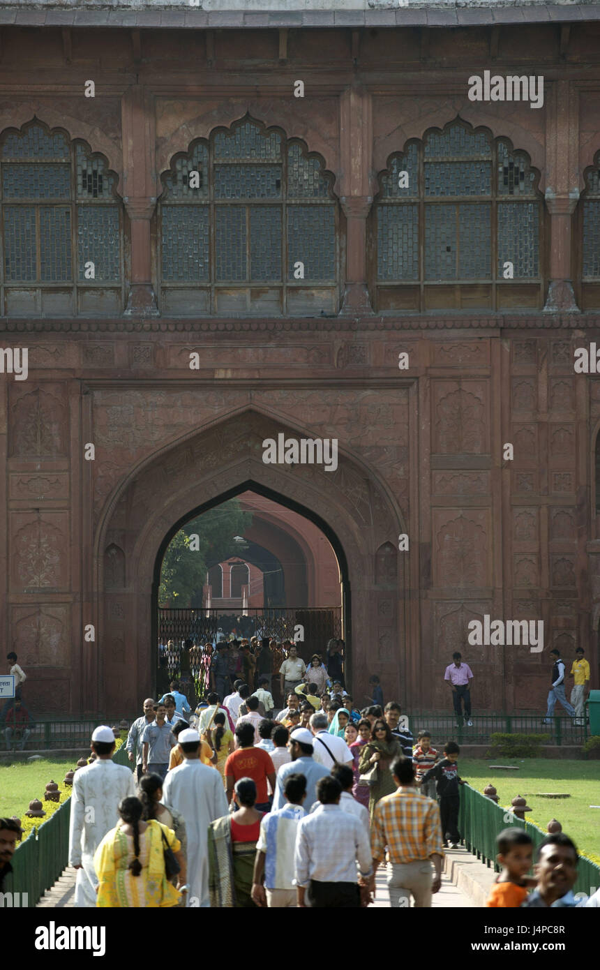 Indien, Delhi, Old Delhi, roten Fort, Stockfoto